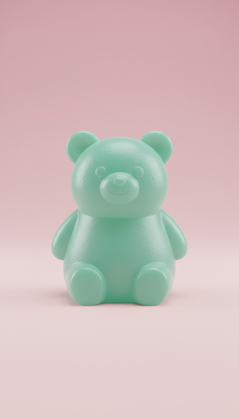 Mint Jelly Bear pastel squishy toy