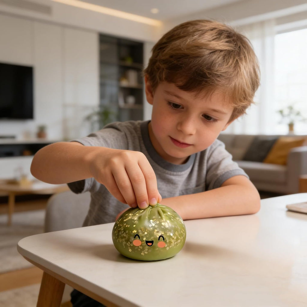 Steamed Bun Squishy with Mini Steamer Case