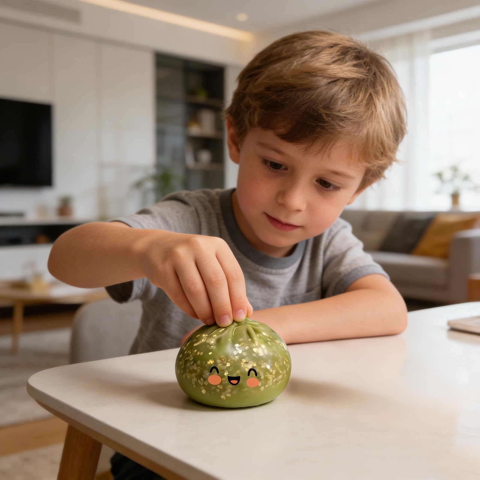 Steamed Bun Squishy with Mini Steamer Case