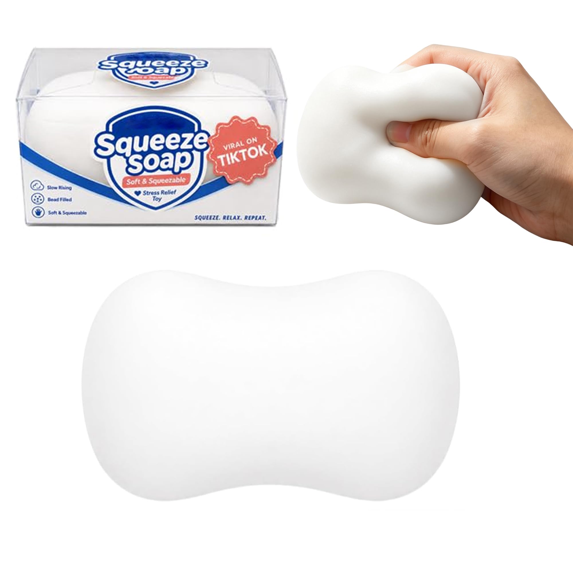 Crunchy Soap Squishy — Pink (with Storage Box)