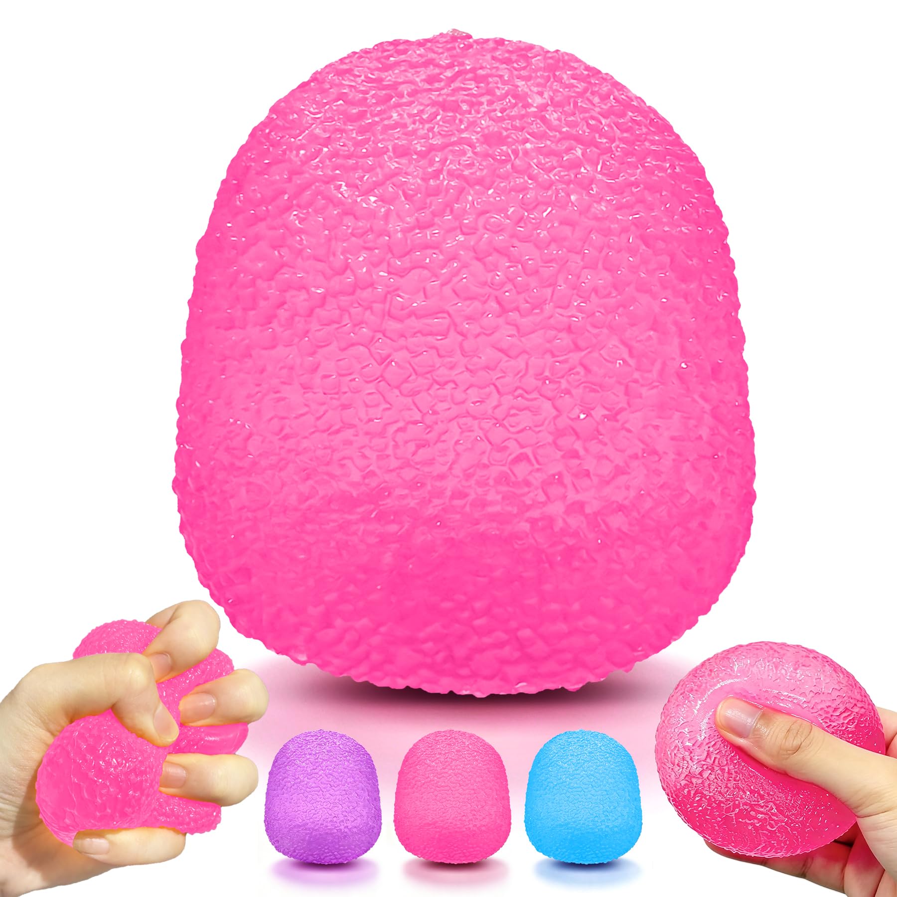 Jellyfish Squishy Squeeze Toys — Pink & Blue (2-Pack)