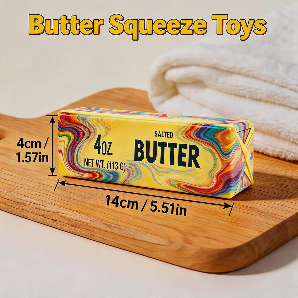 Butter Stick Squishy — Rainbow (2-Pack)