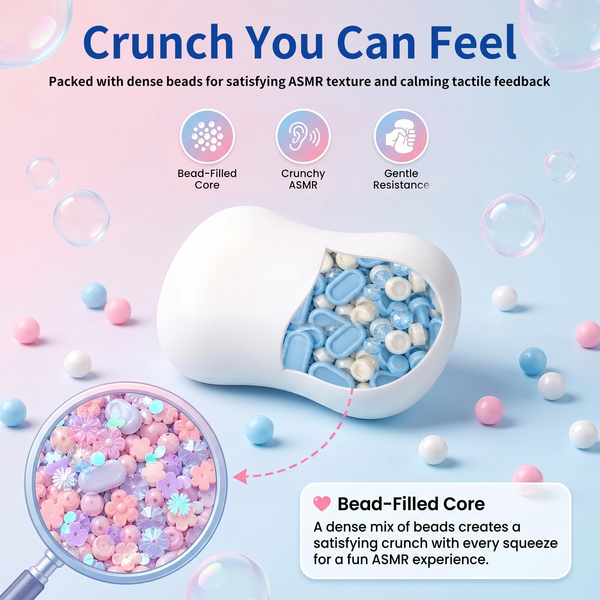 Crunchy Soap Squishy — Pink (with Storage Box)