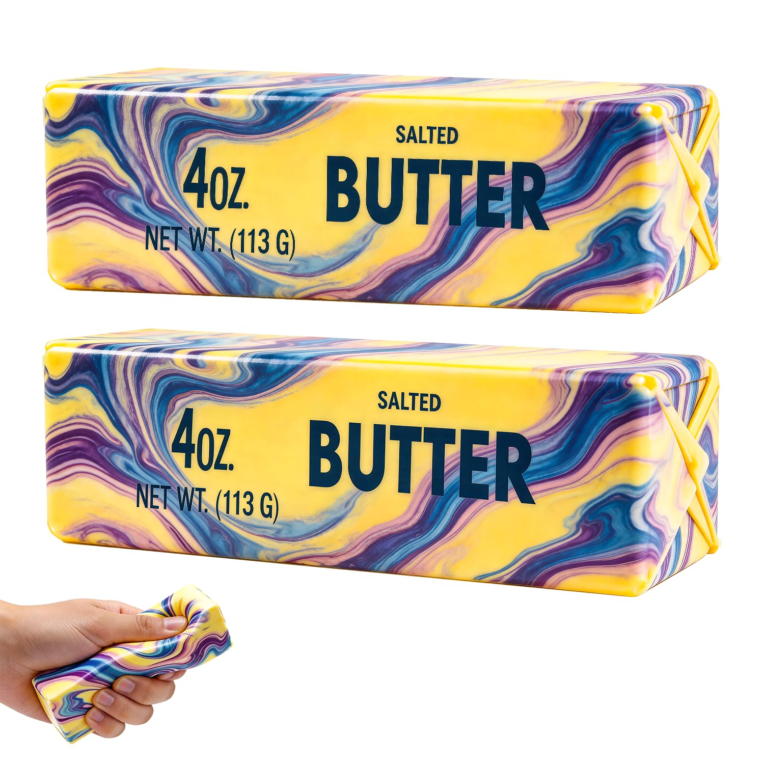 Butter Stick Squishy — Rainbow (2-Pack)
