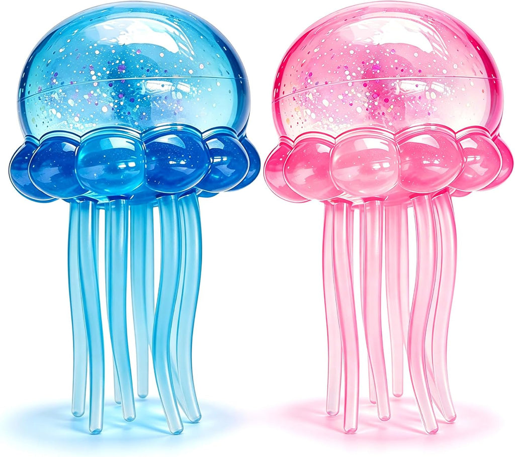Jellyfish Squishy Squeeze Toys — Pink & Blue (2-Pack)