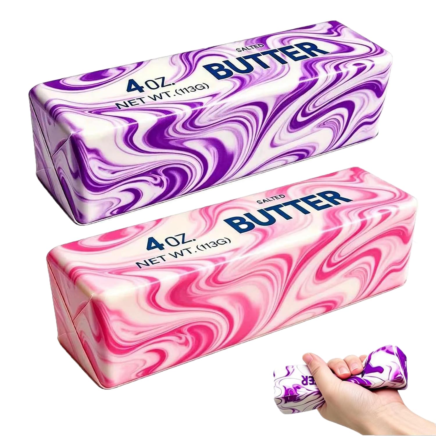 Butter Stick Squishy — Rainbow (2-Pack)