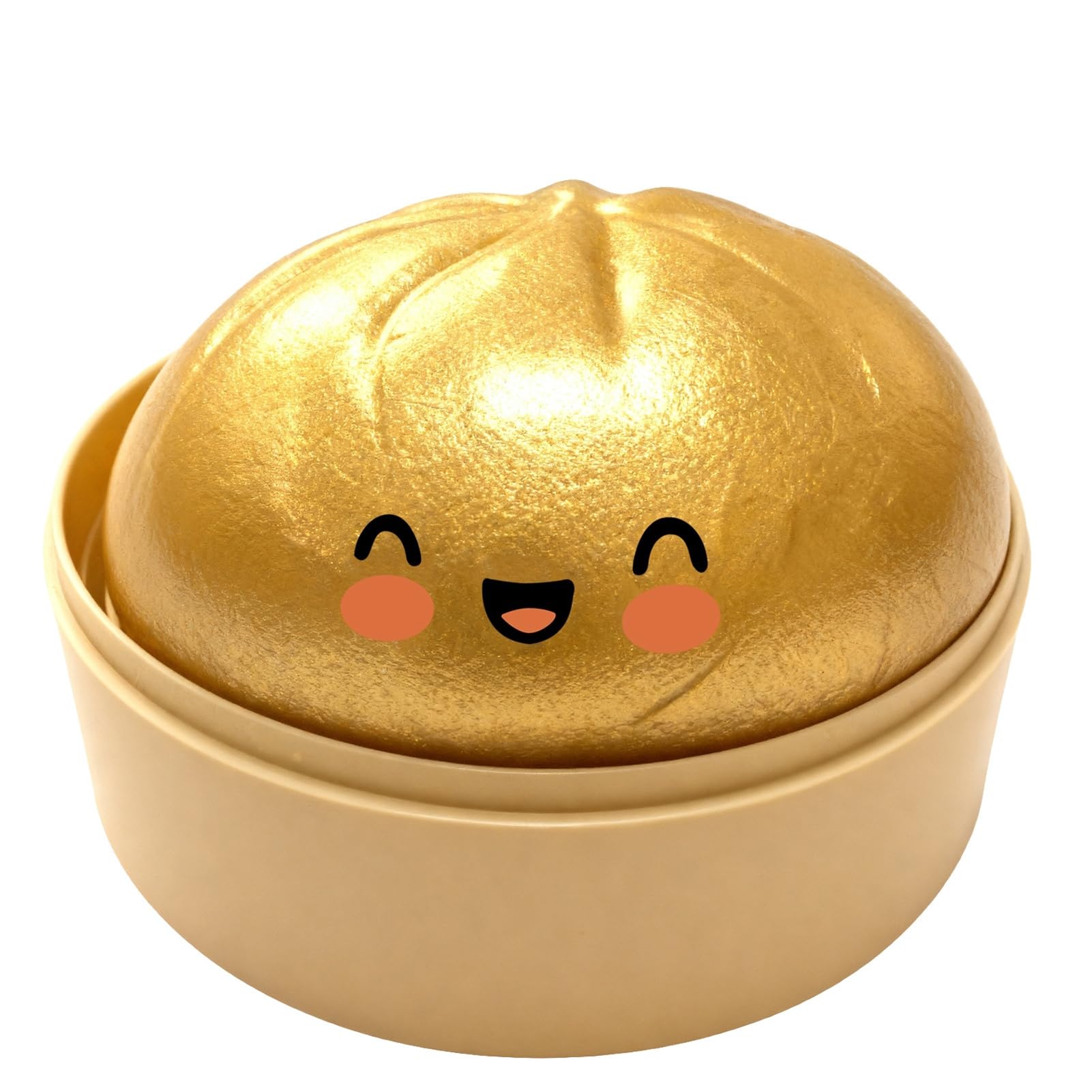 Steamed Bun Squishy with Mini Steamer Case