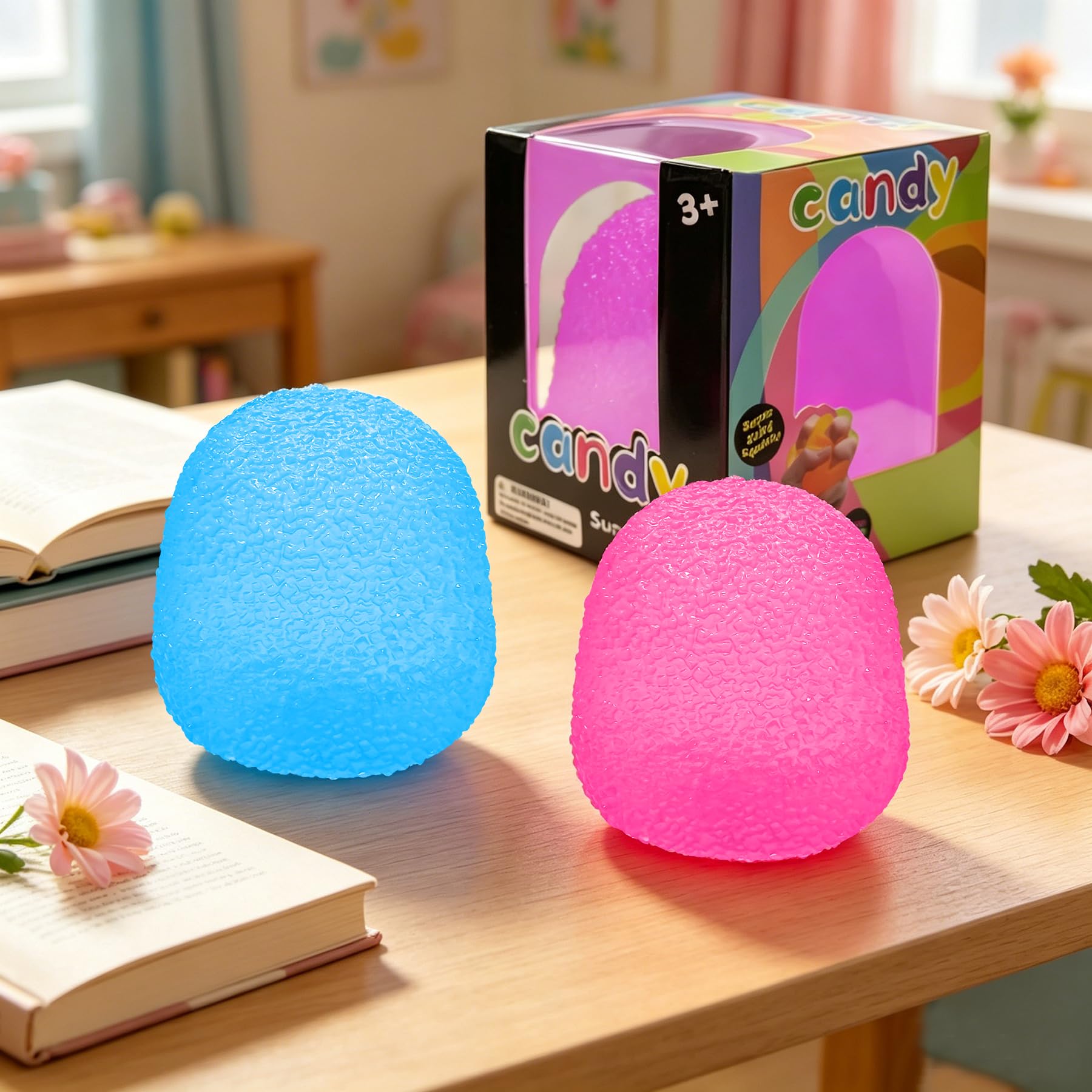 Jellyfish Squishy Squeeze Toys — Pink & Blue (2-Pack)