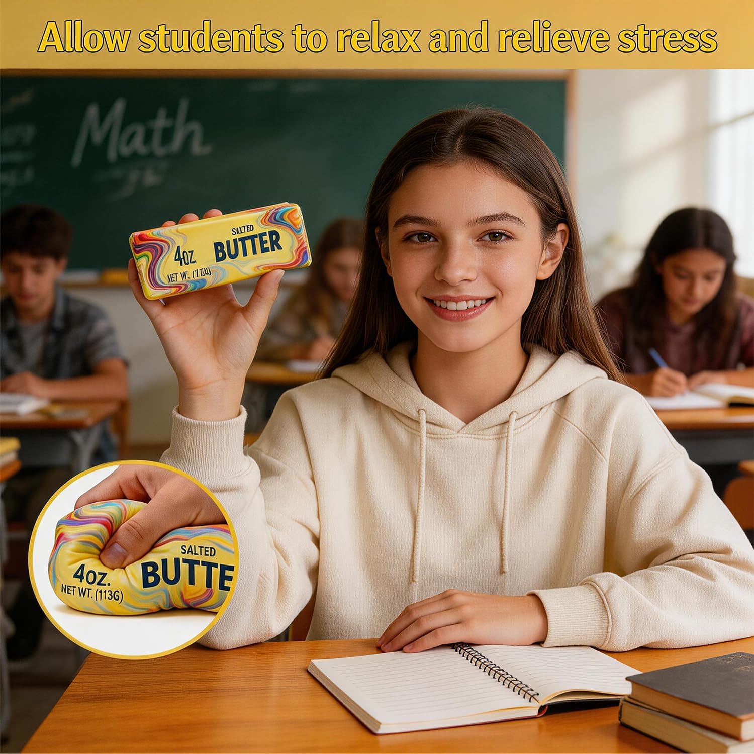 Butter Stick Squishy — Rainbow (2-Pack)