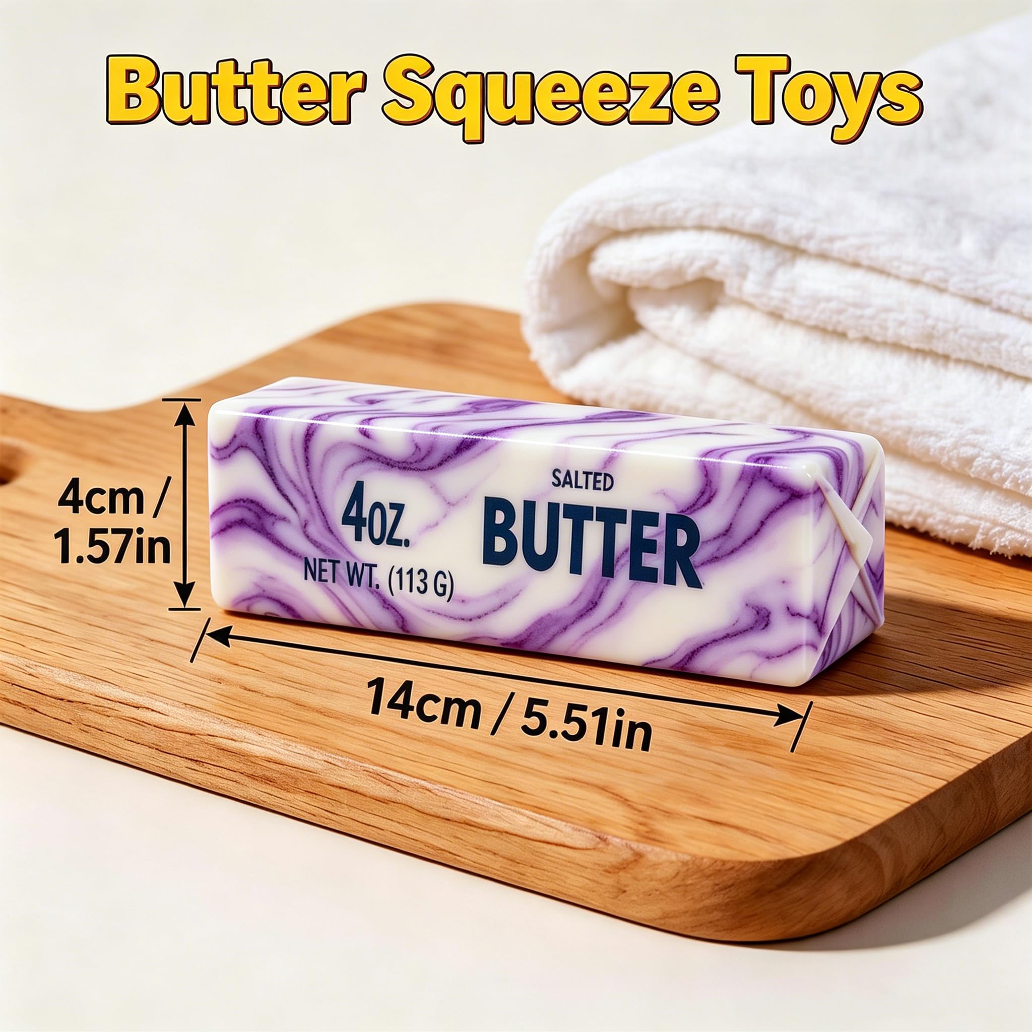 Butter Stick Squishy — Rainbow (2-Pack)