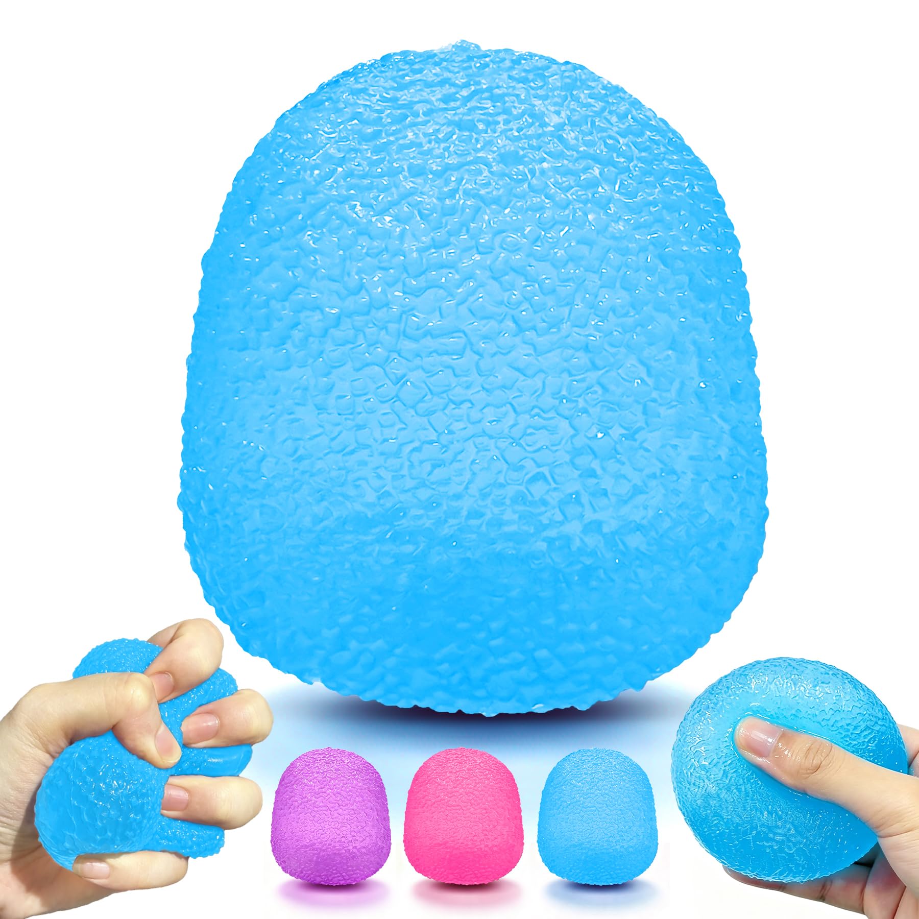 Jellyfish Squishy Squeeze Toys — Pink & Blue (2-Pack)
