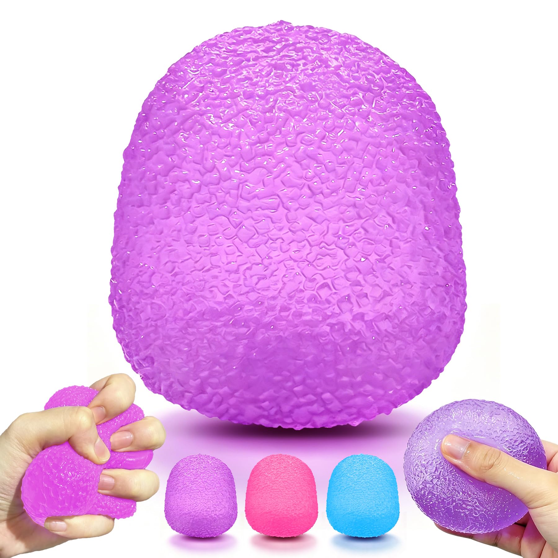 Jellyfish Squishy Squeeze Toys — Pink & Blue (2-Pack)