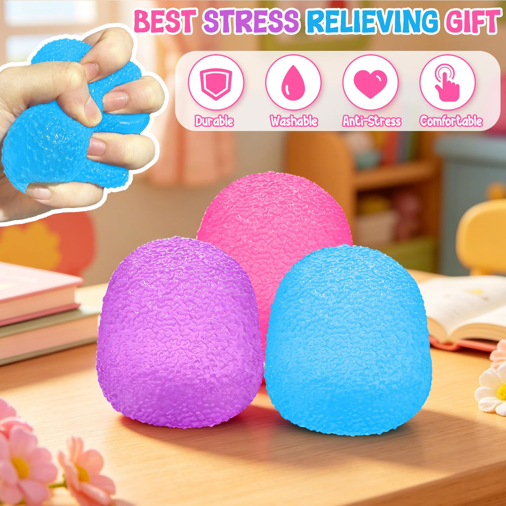 Jellyfish Squishy Squeeze Toys — Pink & Blue (2-Pack)